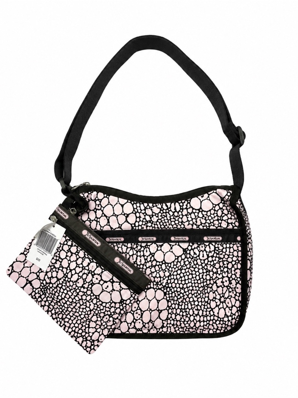 LeSportsac Mid-2000s Pink and Brown Animal Print Crossbody (Brand New with Tag)